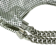 Chanel Silver Perforated Lambskin 2way Tote Bag