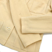 Chanel 1995 Collarless Jacket Ivory #40