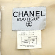 Chanel 1995 Collarless Jacket White #40