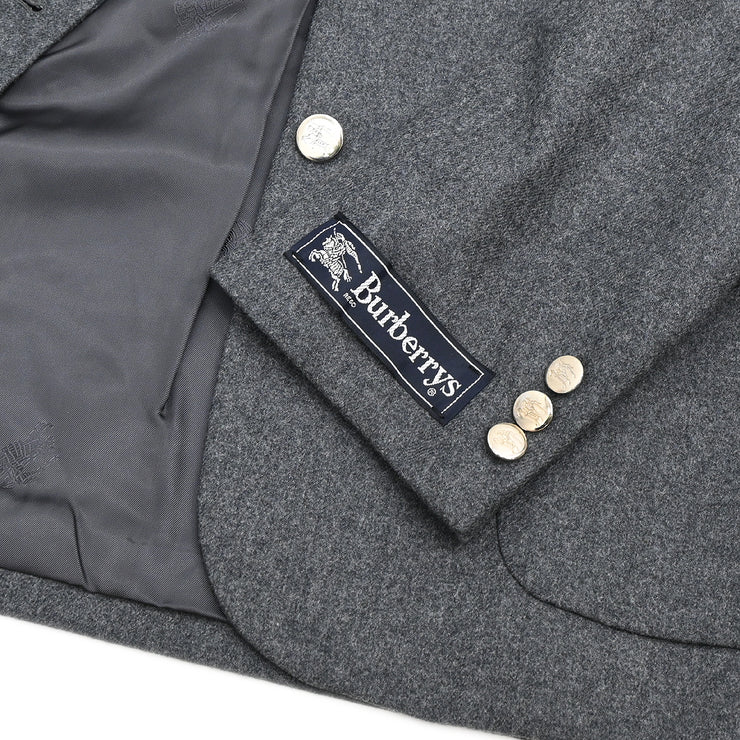 Burberrys Single Breasted Jacket Gray #08/REG.ML