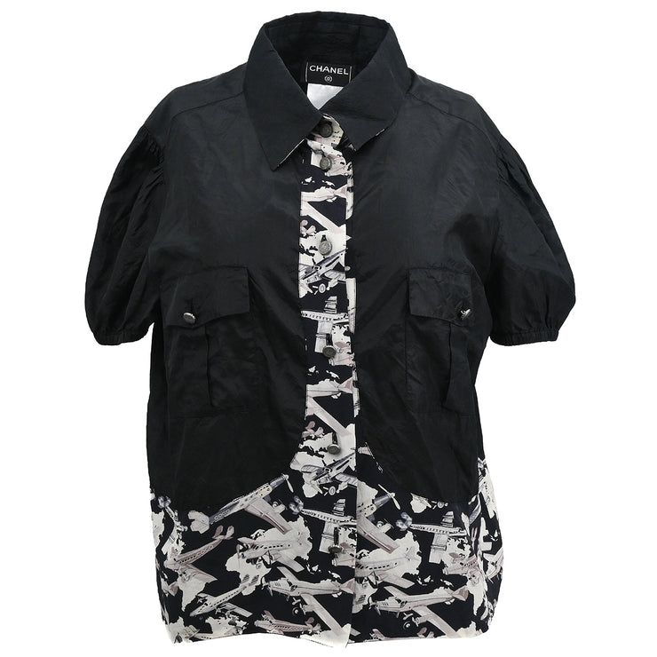 Chanel 2006 Blouse Shirt Black #44