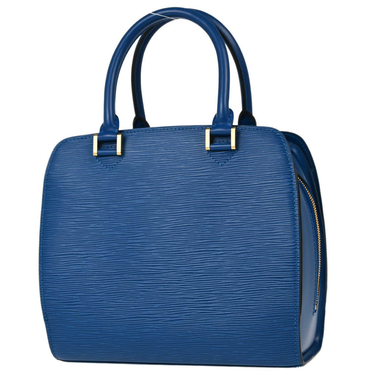 Louis Vuitton Blue Epi Pont Neuf Handbag M52055