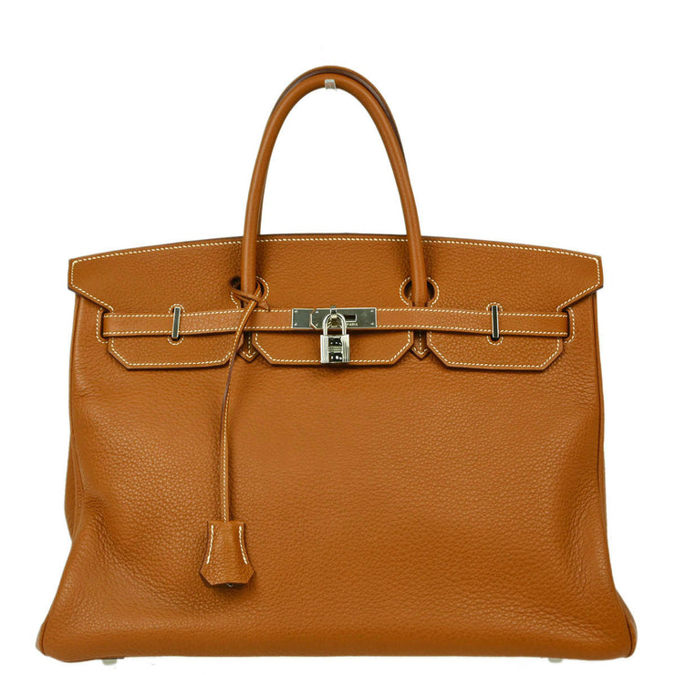 Hermes Gold Togo Birkin 40 Handbag