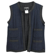 Chanel 2002 Vest Jacket Navy #38