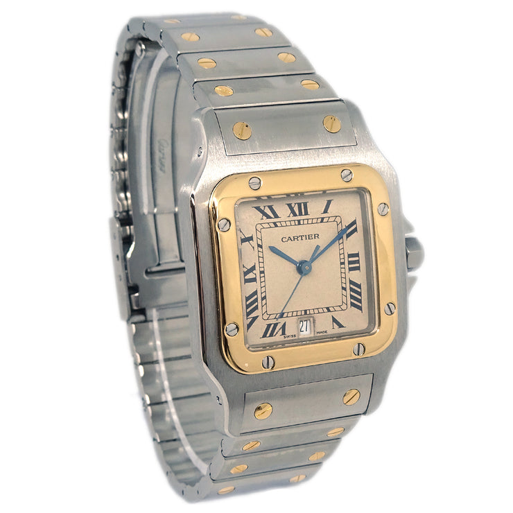 Cartier Santos Galbee LM Ref.187901 Quartz Watch SS 18KYG