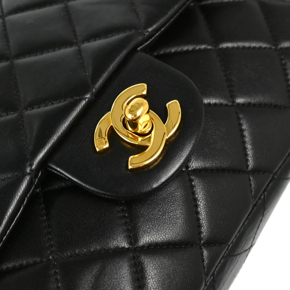 Chanel 1996-1997 Black Lambskin Backpack