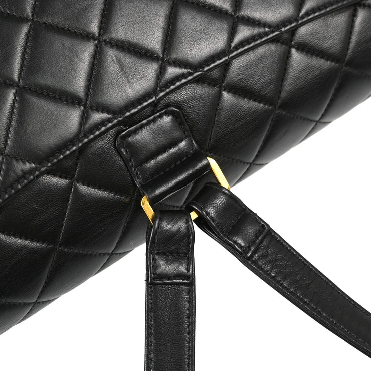 Chanel 1996-1997 Black Lambskin Backpack