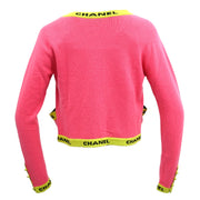 Chanel Ensemble Cardigan Top Pink