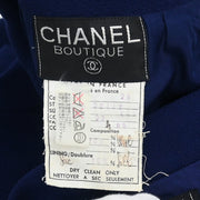 Chanel Setup Suit Jacket Skirt Navy 29 #44