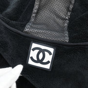 Chanel 2009 Hooded Zip Up Jacket Black #36