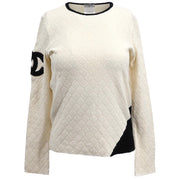 Chanel 2005 Sweater Knit Top White #38