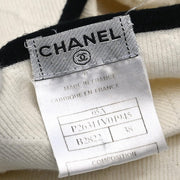 Chanel 2005 Sweater Knit Top White #38