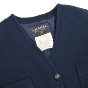 Chanel 1993 Setup Suit Jacket Skirt Navy #40