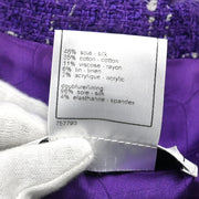 Chanel 2006 Single Breasted Jacket Purple #36