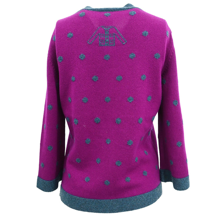 Chanel 2008 Cardigan Purple #38