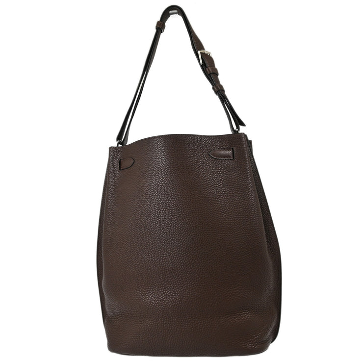 Hermes 2008 Chocolat Taurillon Clemence So Kelly 26 Shoulder Bag