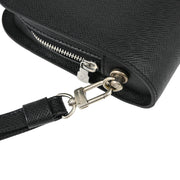 Louis Vuitton Black Taiga Baikal Clutch Handbag M30182