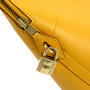 Hermes Jaune Courchevel Bolide 35 2way Shoulder Handbag