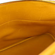 Hermes 1997 Jaune Courchevel Bolide 35 2way Shoulder Handbag