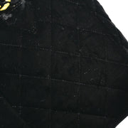 Chanel Black Velvet Duma Backpack Small