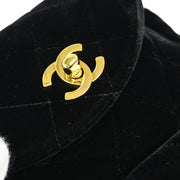 Chanel Black Velvet Duma Backpack Small