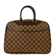 Louis Vuitton 2002 Damier Deauville Bowling Vanity Handbag N47272