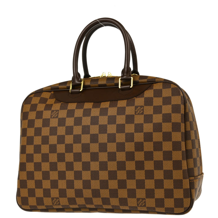 Louis Vuitton 2002 Damier Deauville Bowling Vanity Handbag N47272