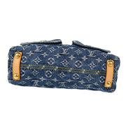 Louis Vuitton 2006 Blue Monogram Denim Baggy PM Shoulder Bag M95049