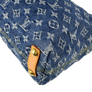 Louis Vuitton 2006 Blue Monogram Denim Baggy PM Shoulder Bag M95049