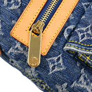 Louis Vuitton 2006 Blue Monogram Denim Baggy PM Shoulder Bag M95049