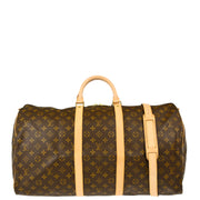 Louis Vuitton 2001 Monogram Keepall Bandouliere 55 2way Shoulder Duffle Bag M41414