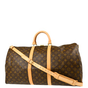 Louis Vuitton 2001 Monogram Keepall Bandouliere 55 2way Shoulder Duffle Bag M41414