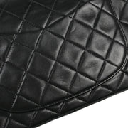 Chanel Black Lambskin Small Classic Double Flap Shoulder Bag