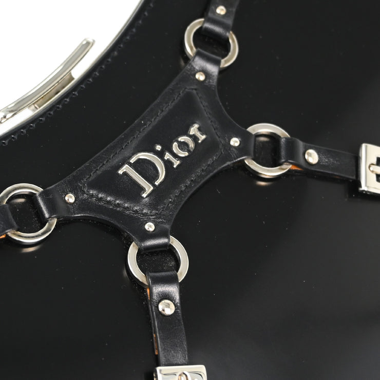 Christian Dior 2003 Black Patent Leather Handbag