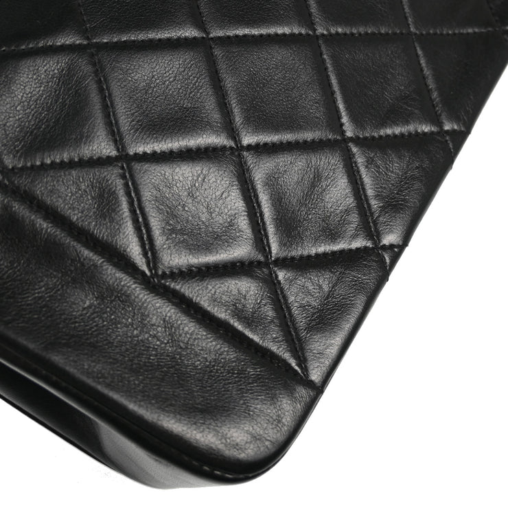 Chanel 1989-1991 Black Lambskin Shoulder Bag