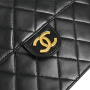 Chanel Black Lambskin Chain Shoulder Bag