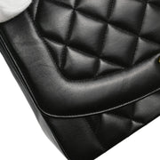 Chanel 1994-1996 Black Lambskin Medium Diana Shoulder Bag