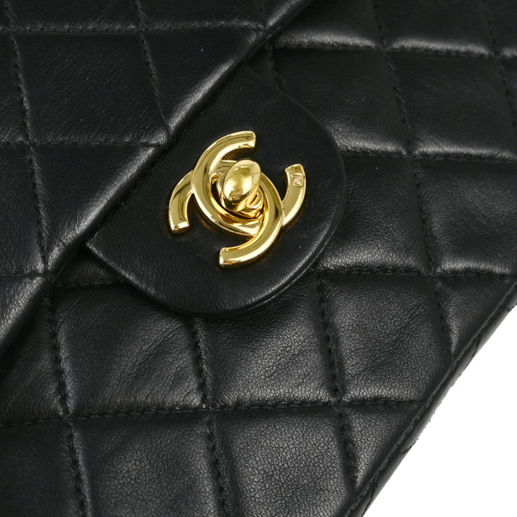 Chanel Black Lambskin Mini Classic Square Flap Shoulder Bag 17