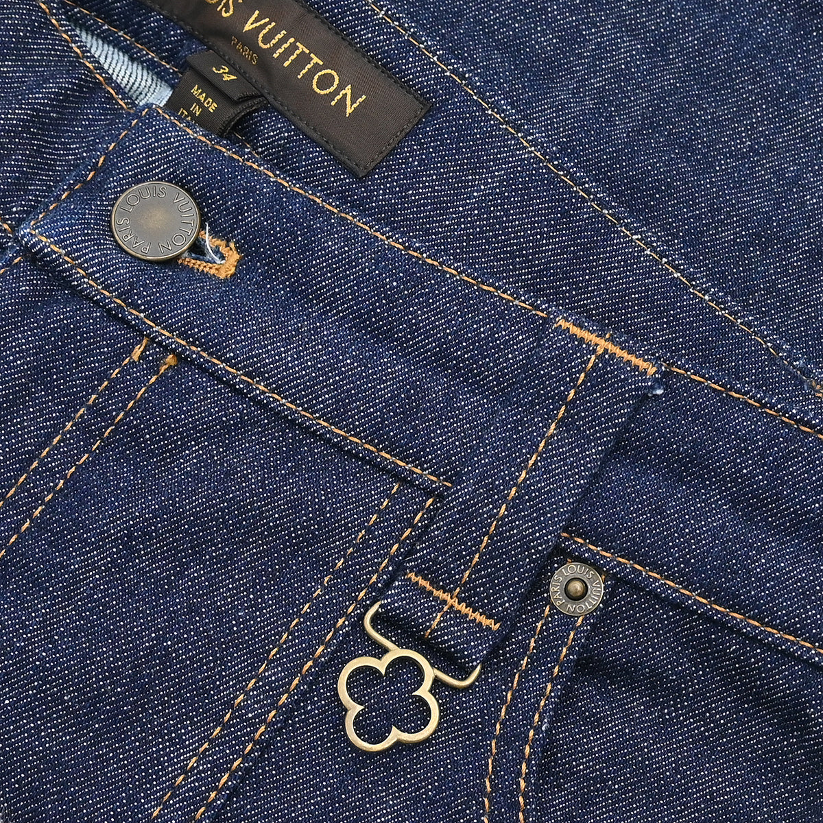 Louis Vuitton Denim Long Pants Blue #34