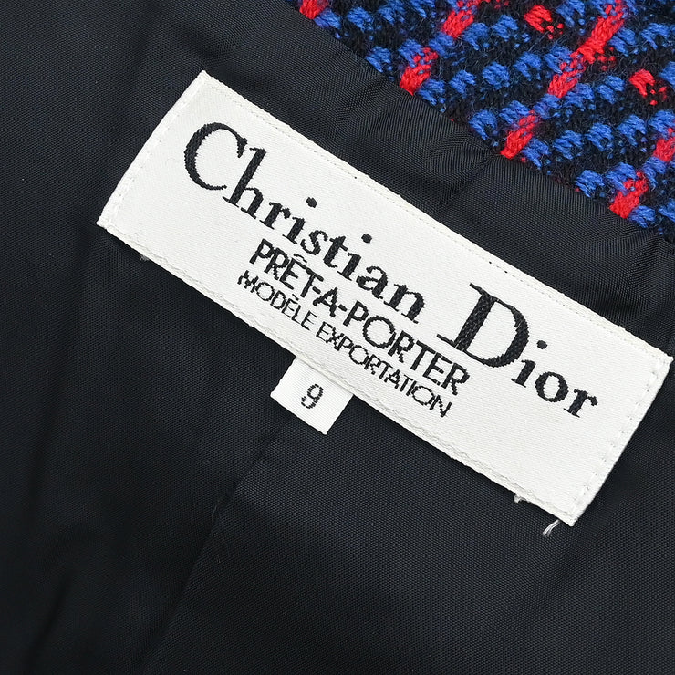 Christian Dior Collarless Jacket Navy #9