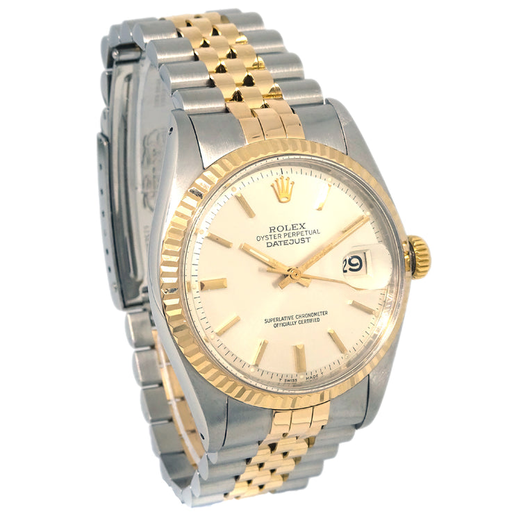 Rolex Oyster Perpetual Datejust Ref.1601 34mm Self-winding Watch 18KYG SS