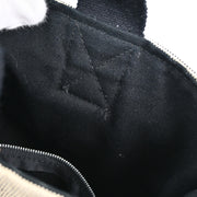 Hermes Ecru Black Toile H Saxo PM Handbag