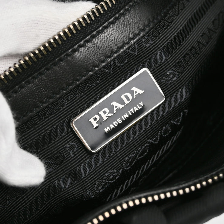 Prada Black Nylon 2way Shoulder Handbag