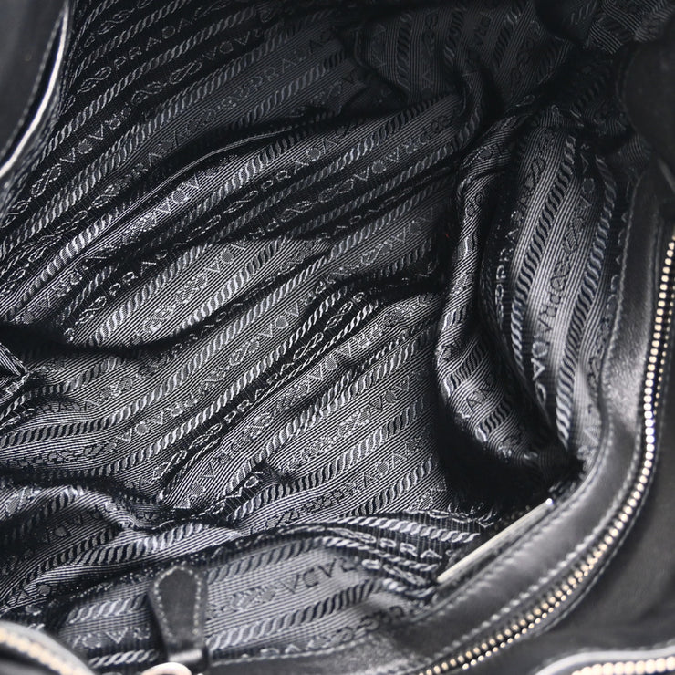 Prada Black Nylon 2way Shoulder Handbag