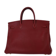 Hermes Rouge H Fjord Birkin 40 Handbag