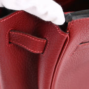 Hermes Rouge H Fjord Birkin 40 Handbag