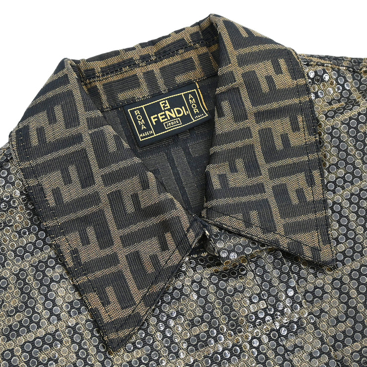 Fendi Zucca Jacket Brown #42