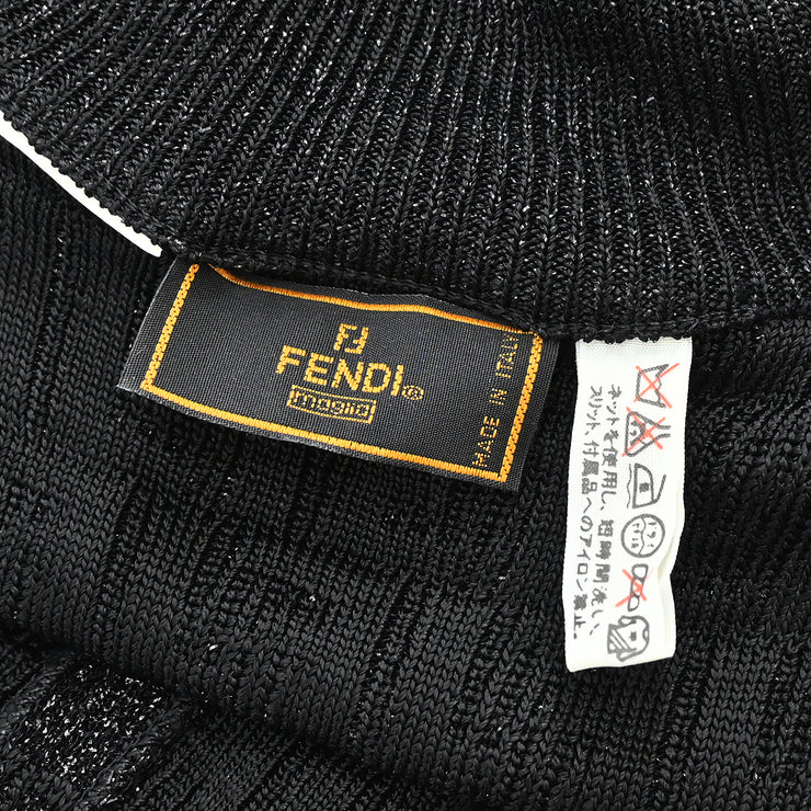 Fendi Zucca Sleeveless Top Black