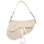 Christian Dior 2007 White Trotter Saddle Handbag