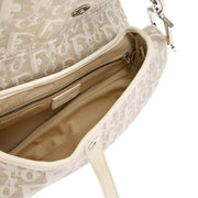 Christian Dior 2007 White Trotter Saddle Handbag